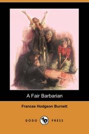 Front cover of A Fair Barbarian by Frances Hodgson Burnett