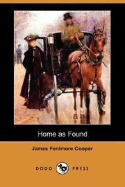 Cover of Home as found by James Fenimore Cooper