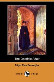 Front cover of The Oakdale Affair by Edgar Rice Burroughs