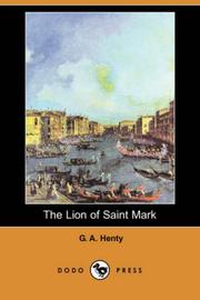Front cover of The Lion of Saint Mark by G. A. Henty