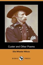 Front cover of Custer and Other Poems by Ella Wheeler Wilcox