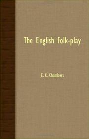 Cover of The English folk-play by Edmund Kerchever Chambers