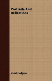 Cover of Portraits and reflections by Stuart Hodgson