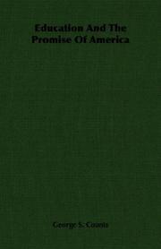 Cover of Education And The Promise Of America by George S. Counts