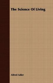Front cover of The science of living by Alfred Adler