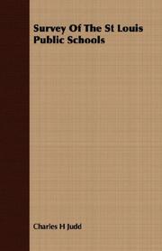 Cover of Survey Of The St Louis Public Schools by Charles Hubbard Judd