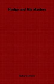 Cover of Hodge and His Masters by Richard Jefferies