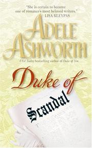 Front cover of Duke of Scandal by Adele Ashworth