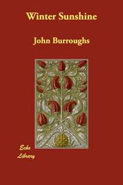 Cover of Winter Sunshine by John Burroughs