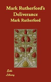 Front cover of The deliverance of Mark Rutherford by William Hale White