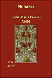 Cover of Philothea by Lydia Maria Child