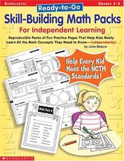 Front cover of Ready-To-Go Skill-Building Math Packs by Julie Bedora