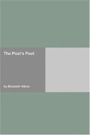 Front cover of The poet's poet by Elizabeth Atkins