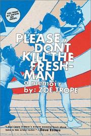 Front cover of Please don't kill the freshman by Zoe Trope