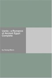 Cover of Uarda by Georg Ebers