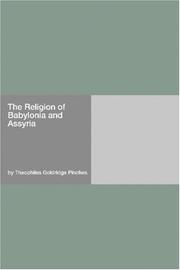 Front cover of The religion of Babylonia and Assyria by Theophilus Goldridge Pinches