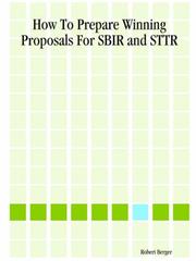 Front cover of How To Prepare Winning Proposals For Sbir And Sttr by Robert Berger