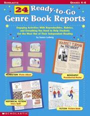 Front cover of 24 ready-to-go genre book reports by Susan Ludwig