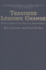 Cover of Teachers leading change by Judy Durrant