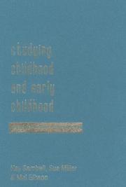Front cover of Studying Childhood and Early Childhood by Sue Miller
