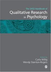 Cover of The SAGE handbook of qualitative research in psychology by Carla Willig