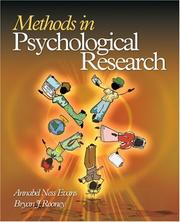 Cover of Methods in psychological research by Annabel Evans