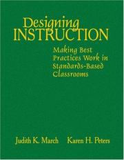 Cover of Designing instruction by Judith K March