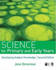 Front cover of Science for Primary and Early Years by Jane Devereux
