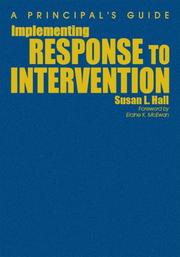 Cover of Implementing Response to Intervention by Susan L. Hall