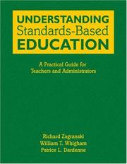Cover of Understanding standards-based education by Richard Zagranski