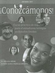 Cover of Answer Key for Conozcámonos! by N. Ariana Mrak