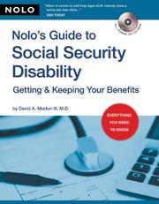 Front cover of Nolo's Guide to Social Security Disability by David A. Morton III