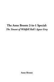 Front cover of The Tenant of Wildfell Hall / Agnes Grey by Anne Brontë