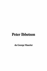 Cover of Peter Ibbetson by George du Maurier