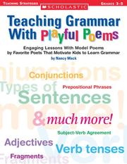 Front cover of Teaching Grammar With Playful Poems by Nancy Mack