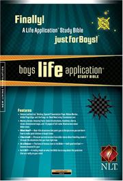 Front cover of Boys Life Application Study Bible NLT (Kid's Life Application Bible) by Unknown