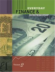 Front cover of Everyday Finance And Entrepreneurship by Thomas Riggs