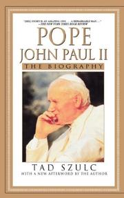 Front cover of Pope John Paul II by Tad Szulc