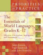 Front cover of The essentials of world languages, grades K-12 by Janis Jensen