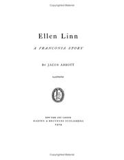Front cover of Ellen Linn a Franconia Story by Jacob Abbott