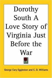 Front cover of Dorothy South by George Cary Eggleston