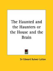 Cover of The Haunted and the Haunters, Or, The House and the Brain by Edward Bulwer Lytton, Baron Lytton
