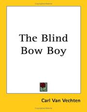 Cover of The Blind Bow-Boy by Carl Van Vechten