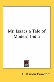 Front cover of Mister Isaacs by Francis Marion Crawford
