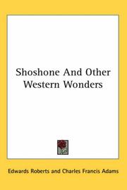 Front cover of Shoshone And Other Western Wonders by Edwards Roberts
