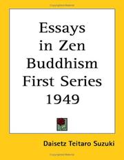 Front cover of Essays In Zen Buddhism First Series 1949 by Daisetsu Teitaro Suzuki