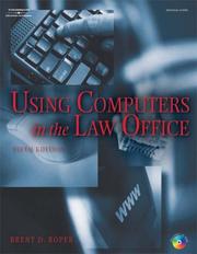 Cover of Using Computers in the Law Office by Brent Roper