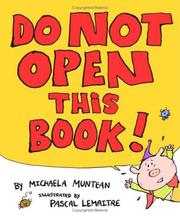 Cover of Do not open this book by Michaela Muntean