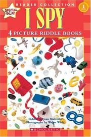 Front cover of Schol Rdr Collection Lvl 1: I Spy by Jean Marzollo