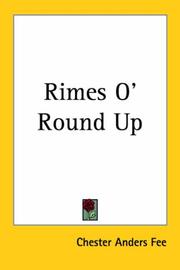 Cover of Rimes O' Round Up by Chester Anders Fee